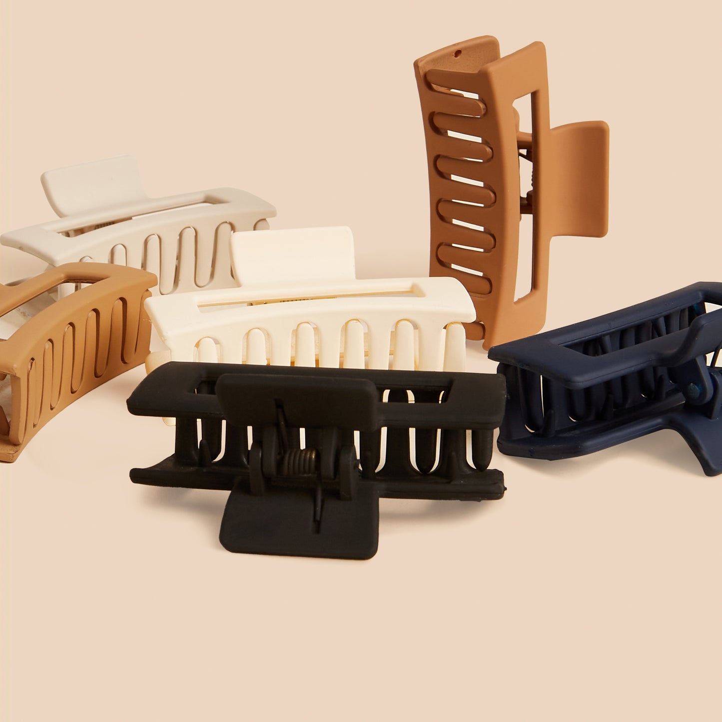Pack of 6 - Plain Hair Clamp
