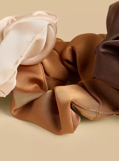Pack of 3 - Plain Hair Scrunchie