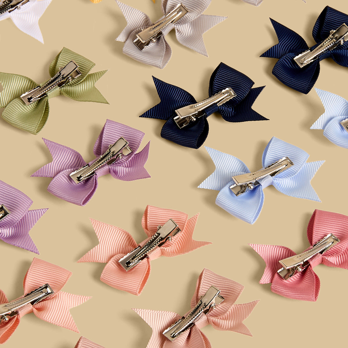 Pack of 20 - Bow Accent Hair Clip