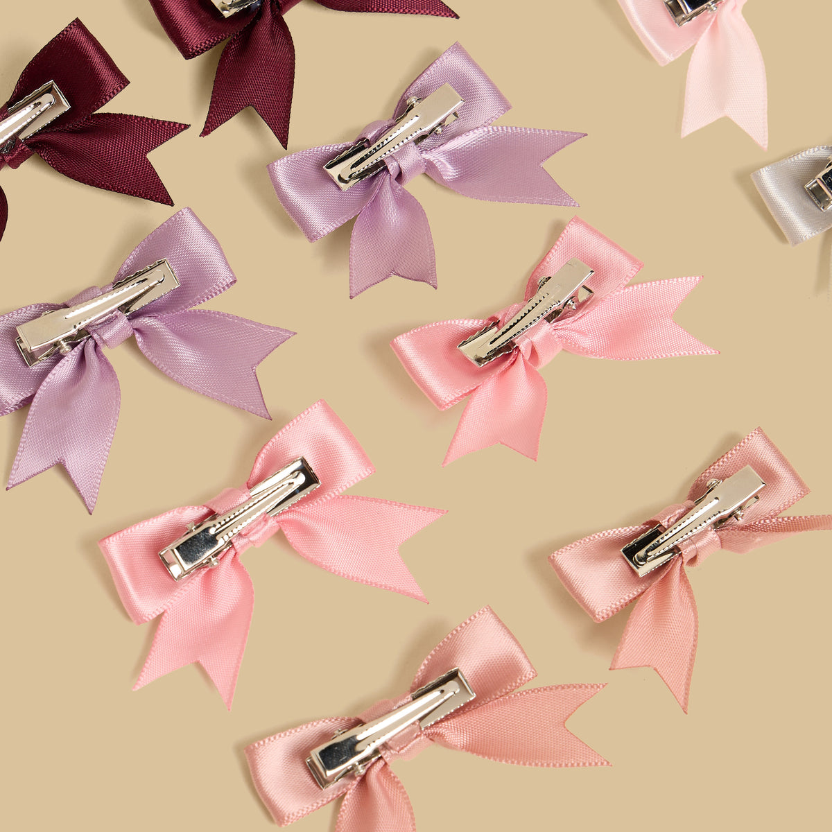 Pack of 20 - Bow Accent Hair Clip