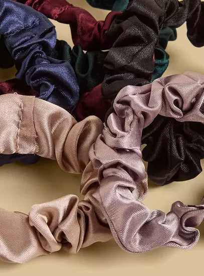Pack of 6 - Plain Scrunchie
