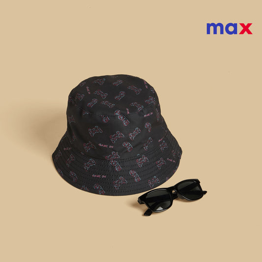 Game Print Cap and Sunglasses Set