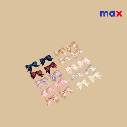 Pack of 20 - Bow Accent Hair Clip