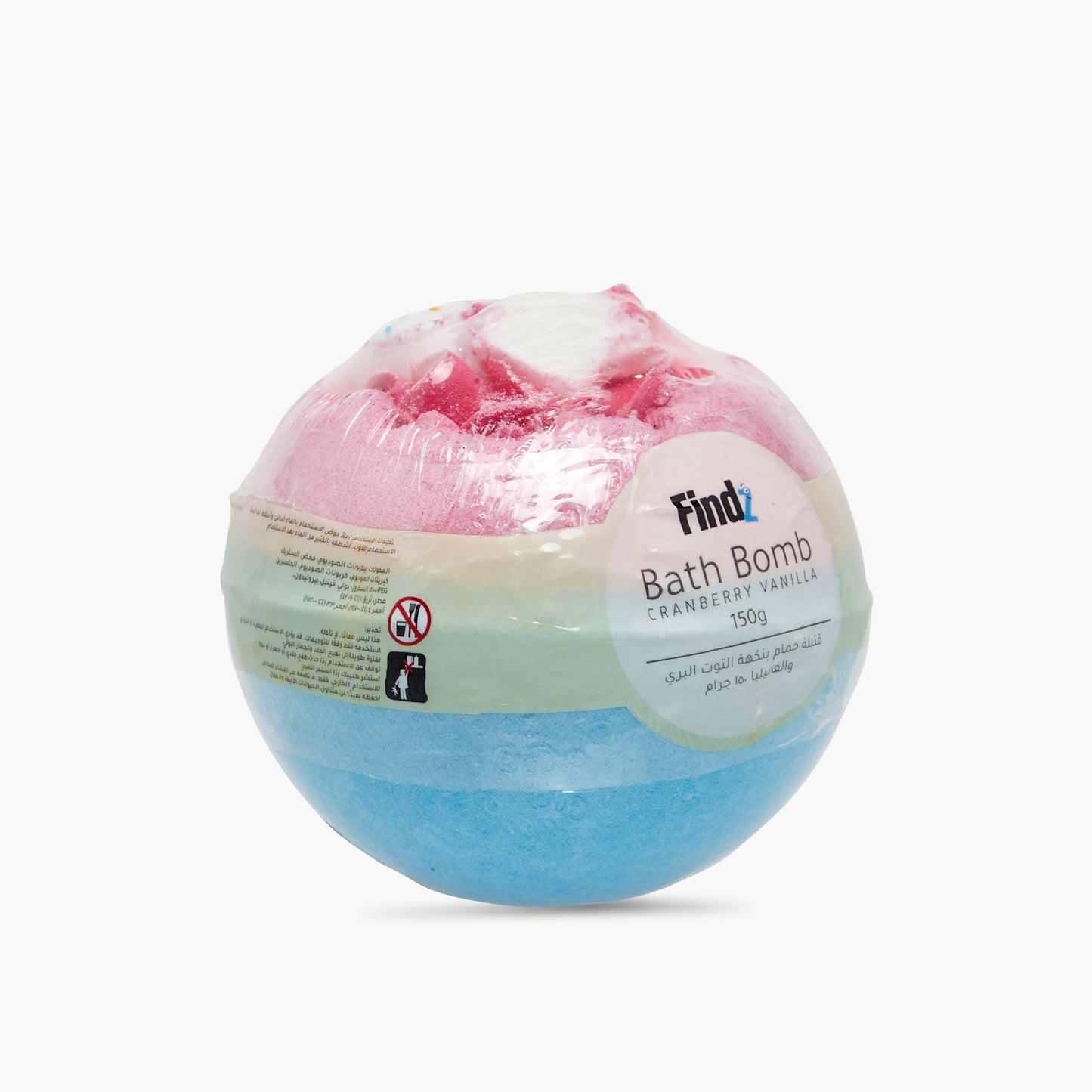 Findz Cranberry Vanilla Bath Bomb - 150 gms