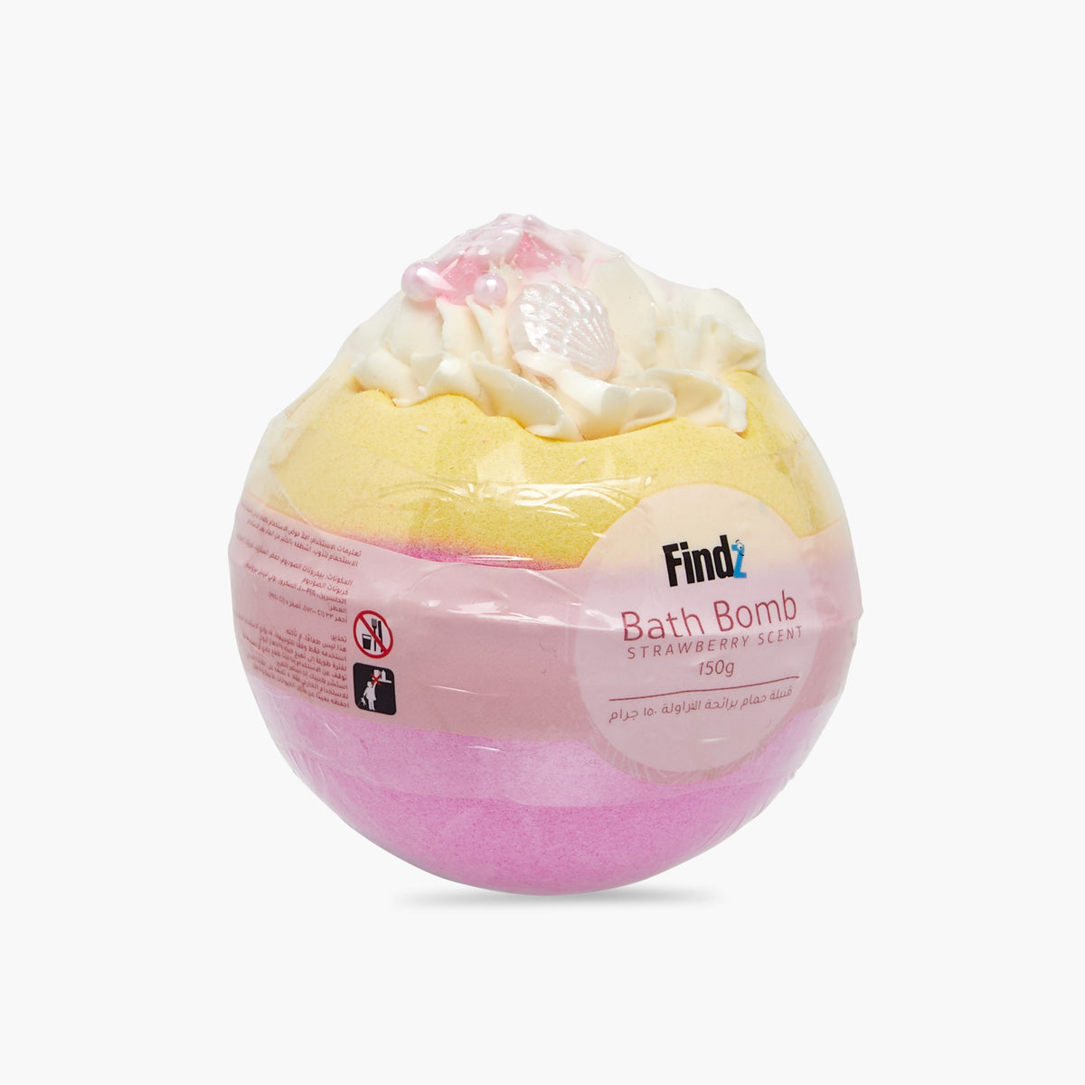 Findz Strawberry Bath Bomb - 150 gms