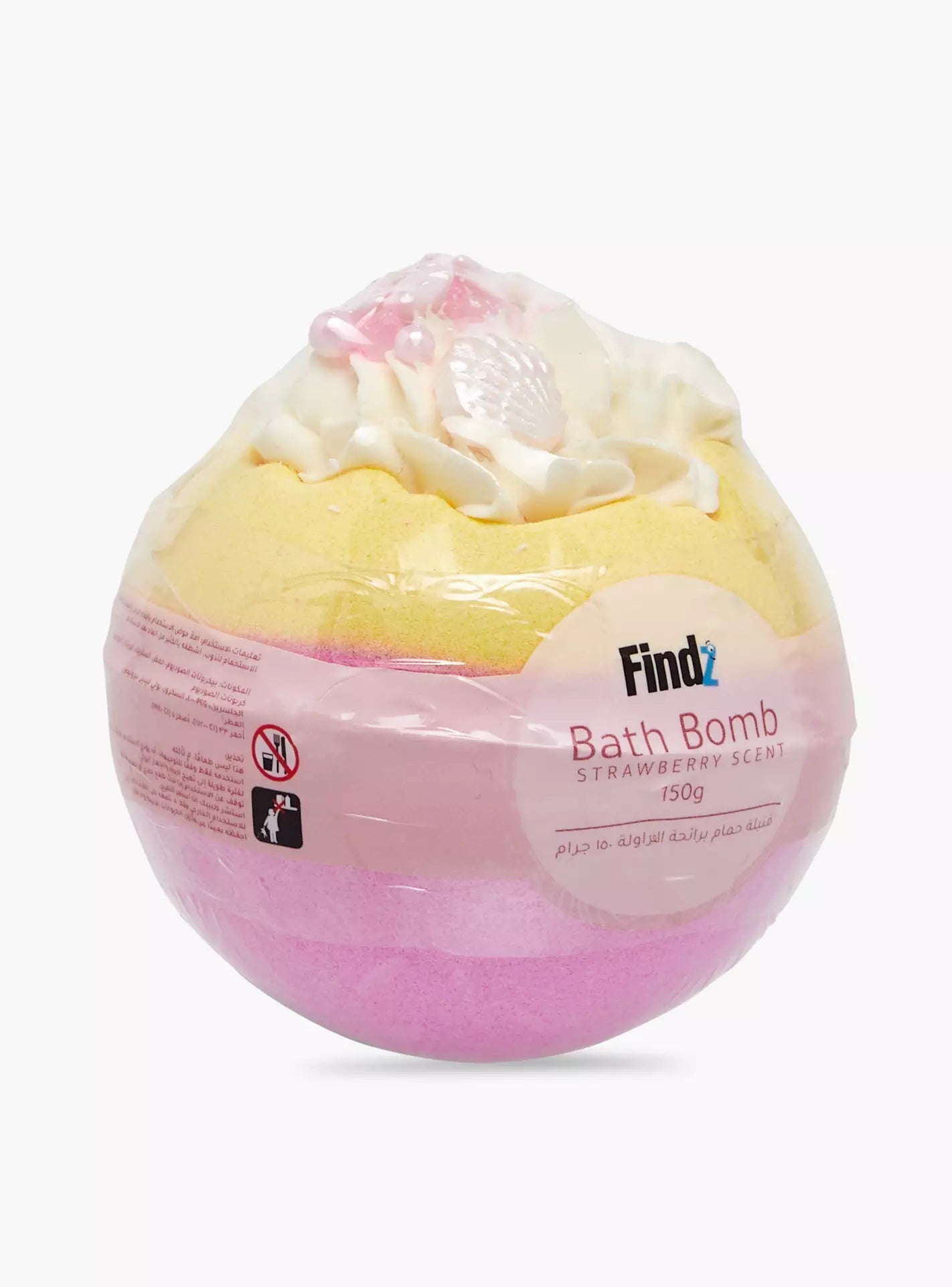 Findz Strawberry Bath Bomb - 150 gms
