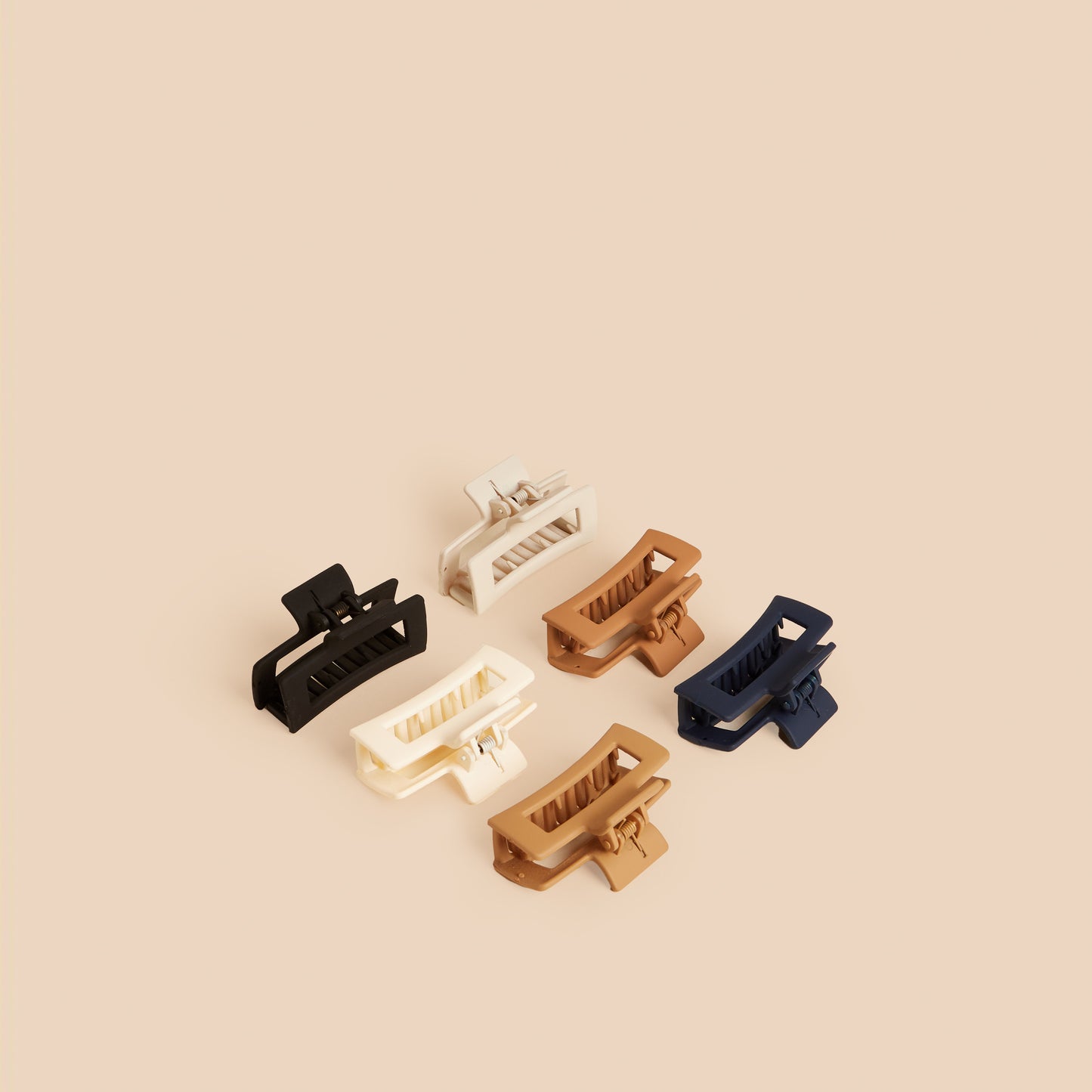 Pack of 6 - Plain Hair Clamp