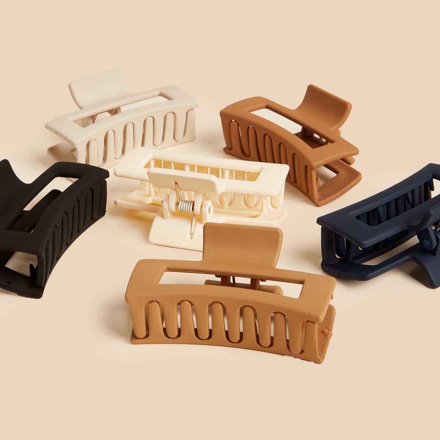 Pack of 6 - Plain Hair Clamp