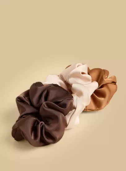 Pack of 3 - Plain Hair Scrunchie