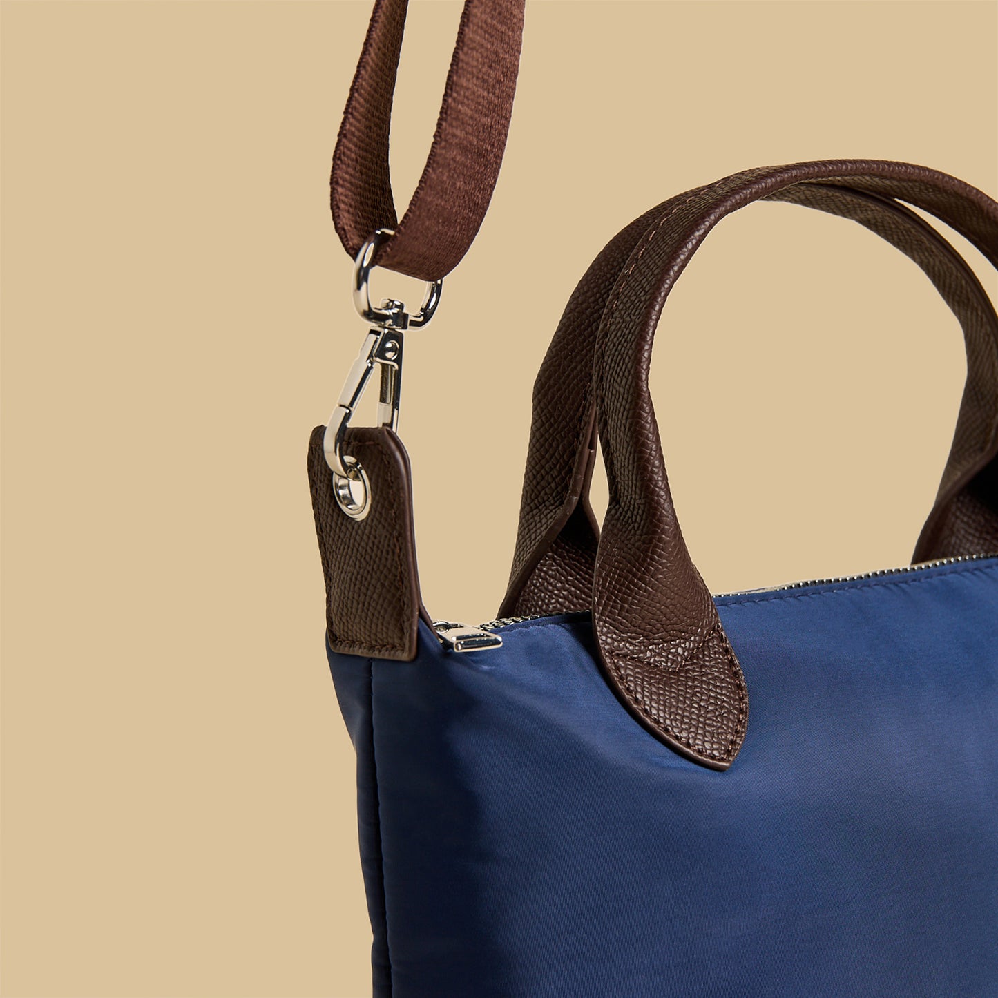 Textured Crossbody Bag with Detachable Strap