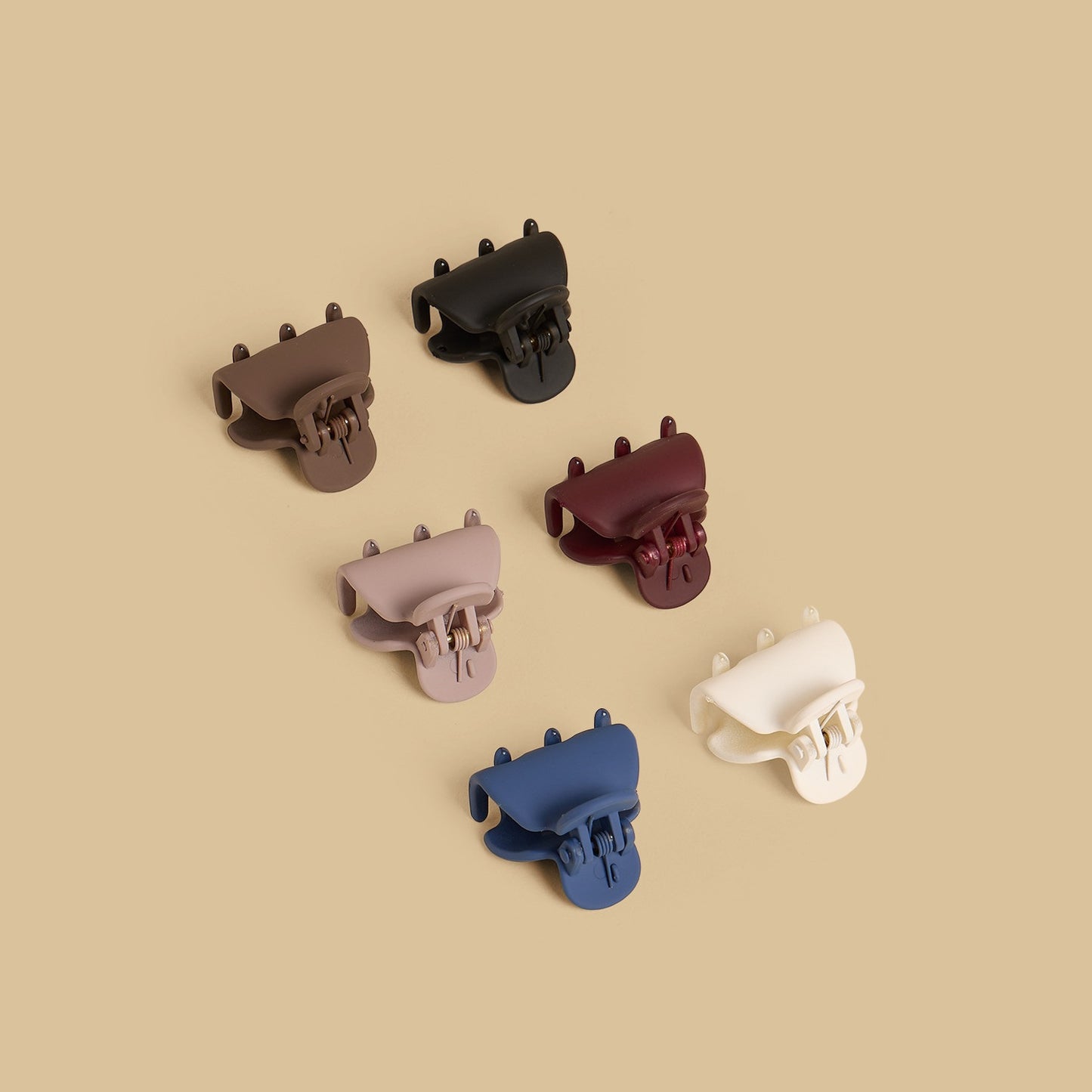 Pack of 6 - Matte Hair Clamp
