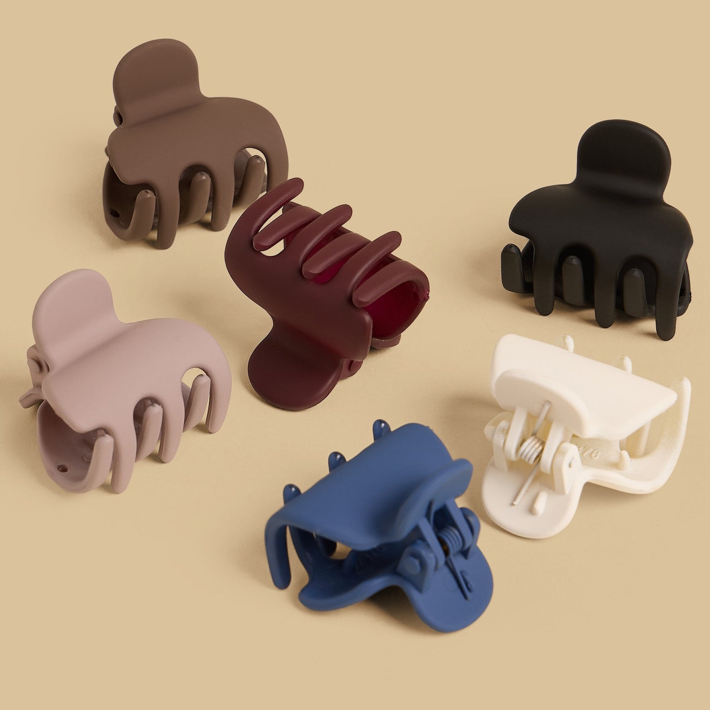 Pack of 6 - Matte Hair Clamp