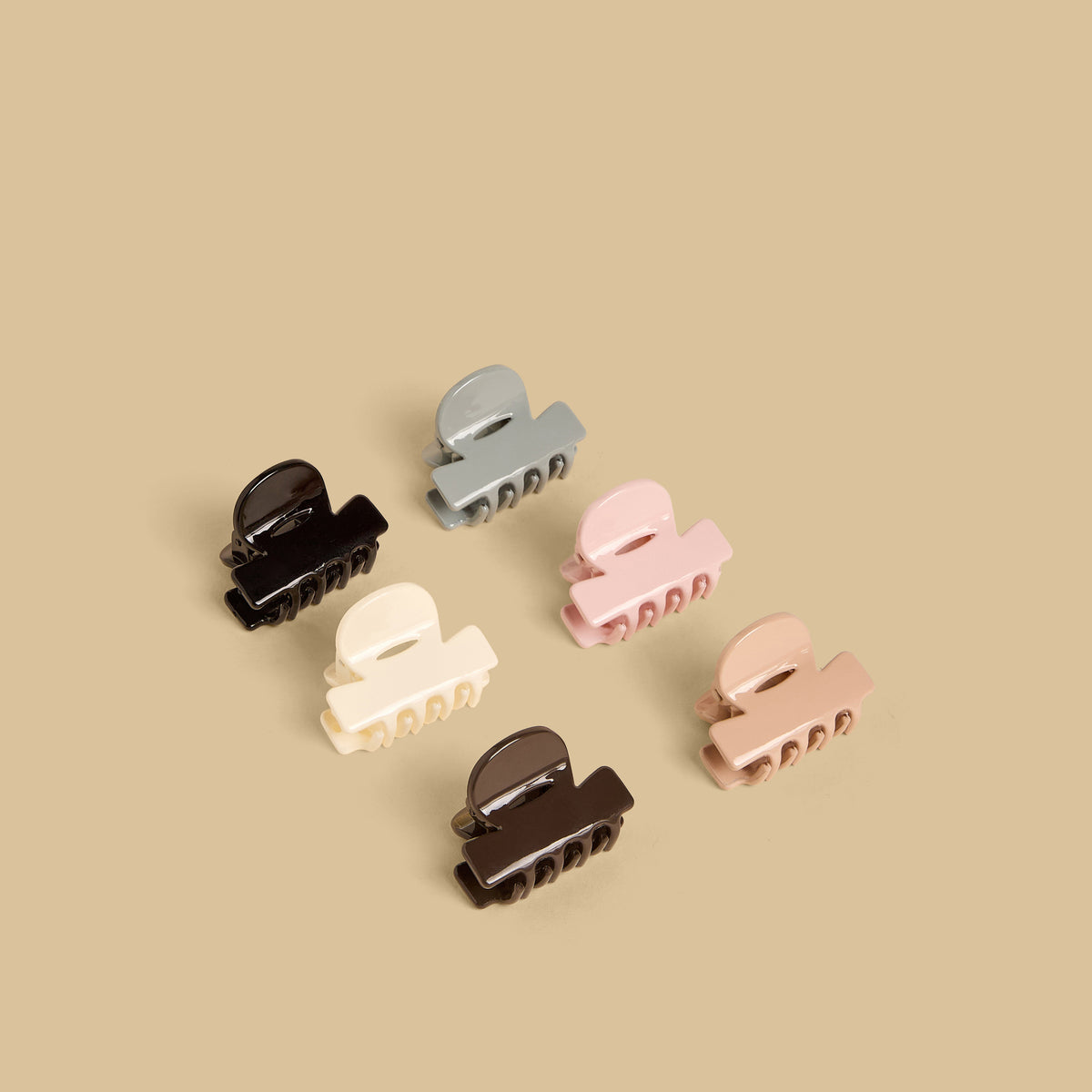 Pack of 6 - Plain Hair Clamp