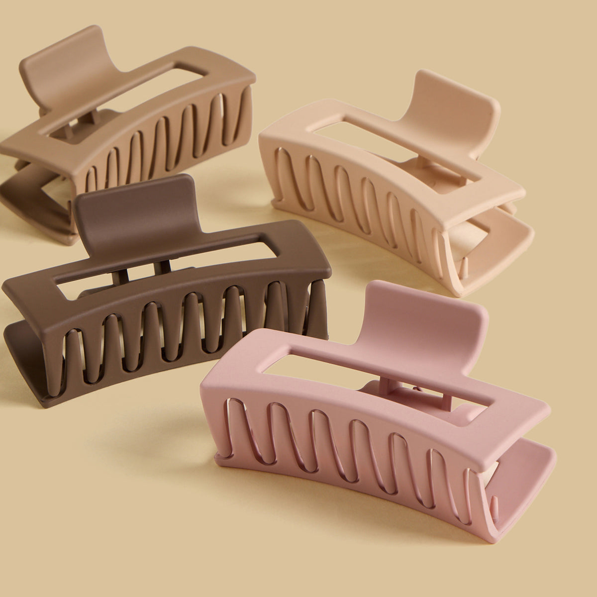 Pack of 4 - Cutout Hair Clamp