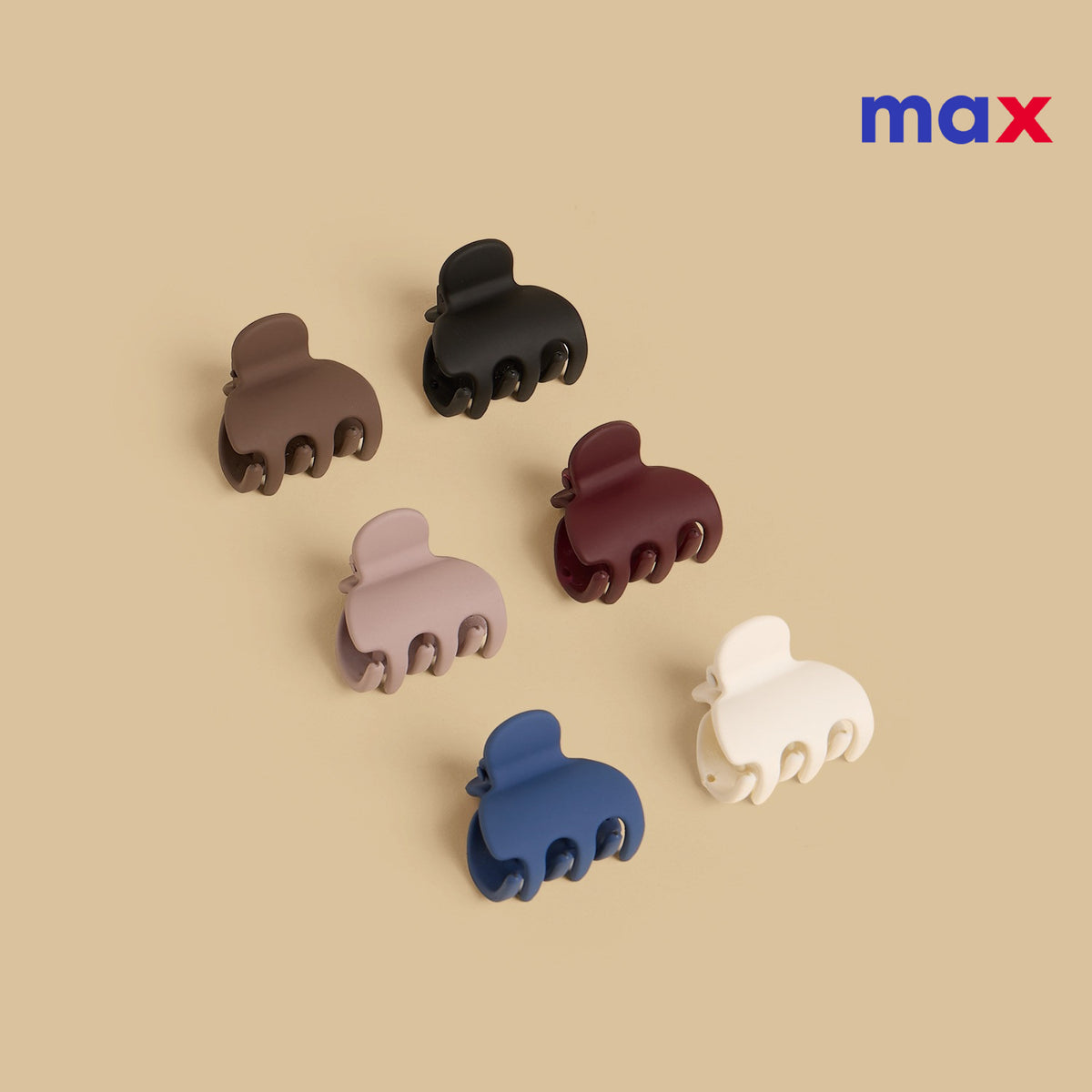 Pack of 6 - Matte Hair Clamp
