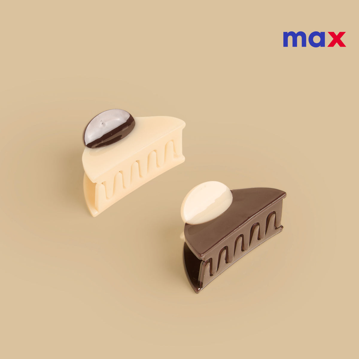 Pack of 2 - Colourblock Hair Clamp