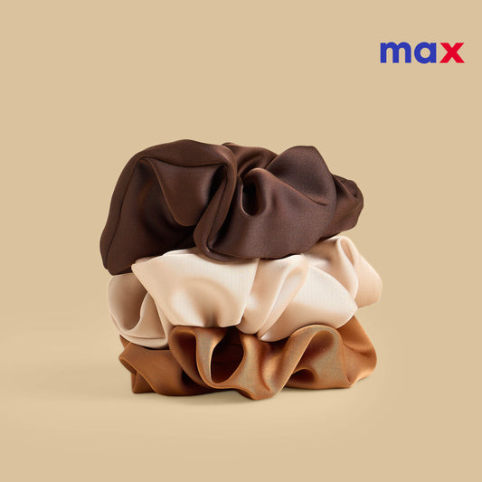 Pack of 3 - Plain Hair Scrunchie