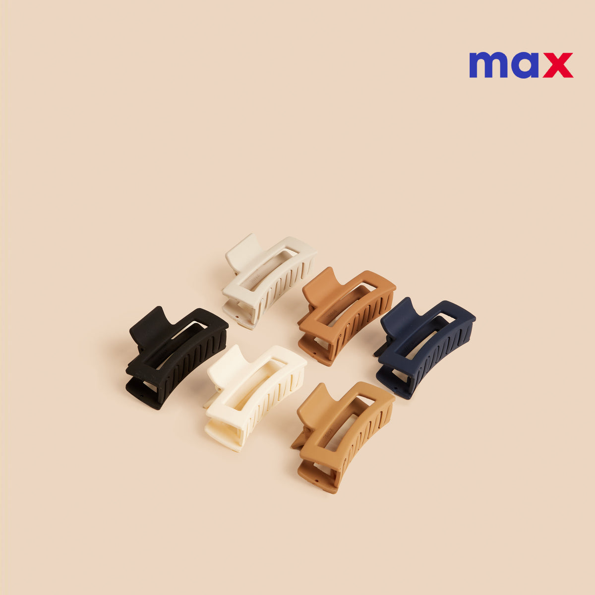 Pack of 6 - Plain Hair Clamp