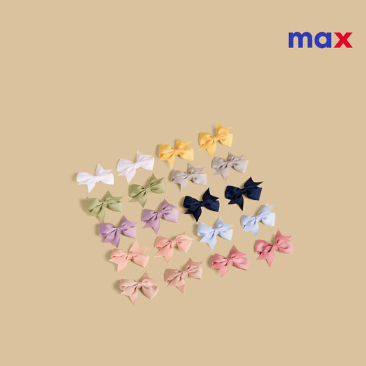 Pack of 20 - Bow Accent Hair Clip