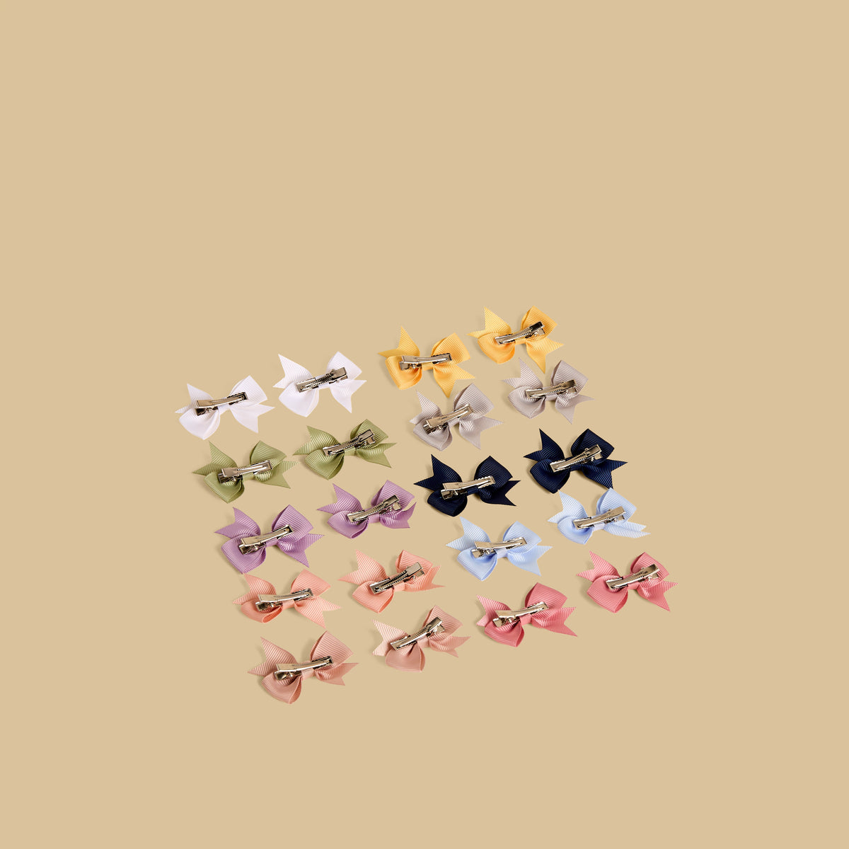 Pack of 20 - Bow Accent Hair Clip