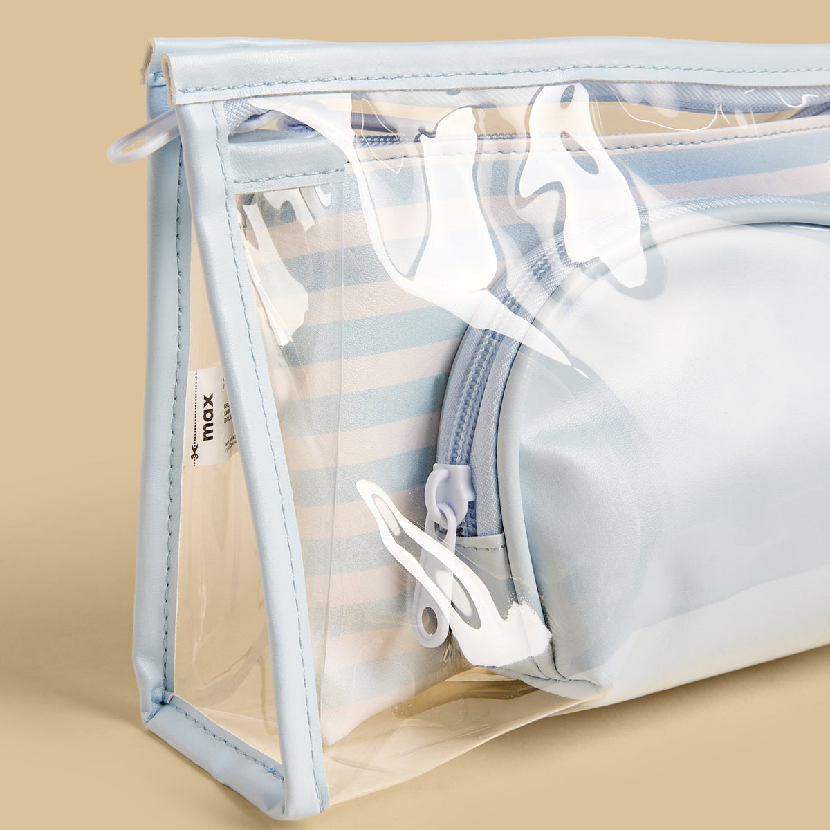 Assorted 3-Piece Pouch Set - Blue