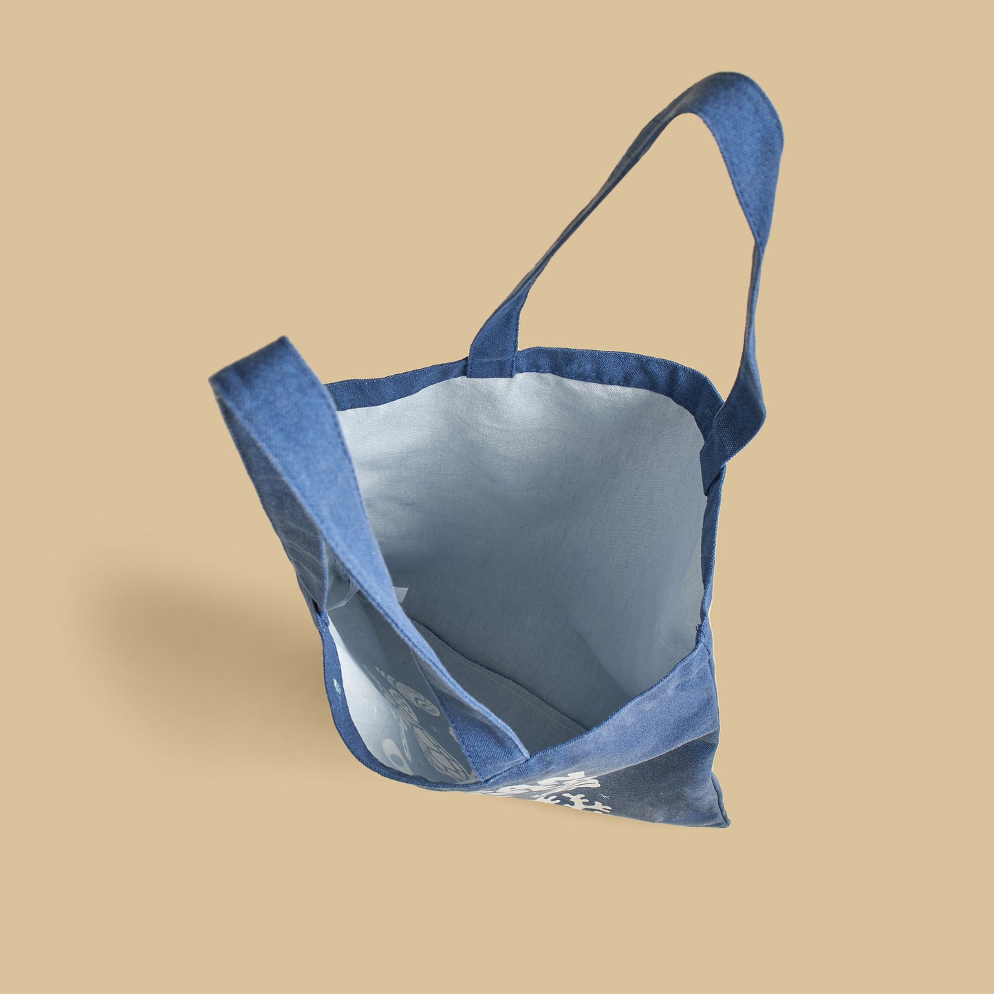 Underwater Print Shopper Bag with Double Handles