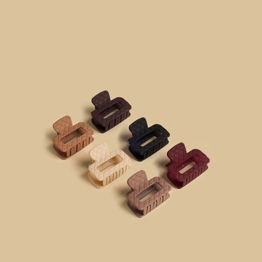Pack of 6 - Textured Hair Clamp