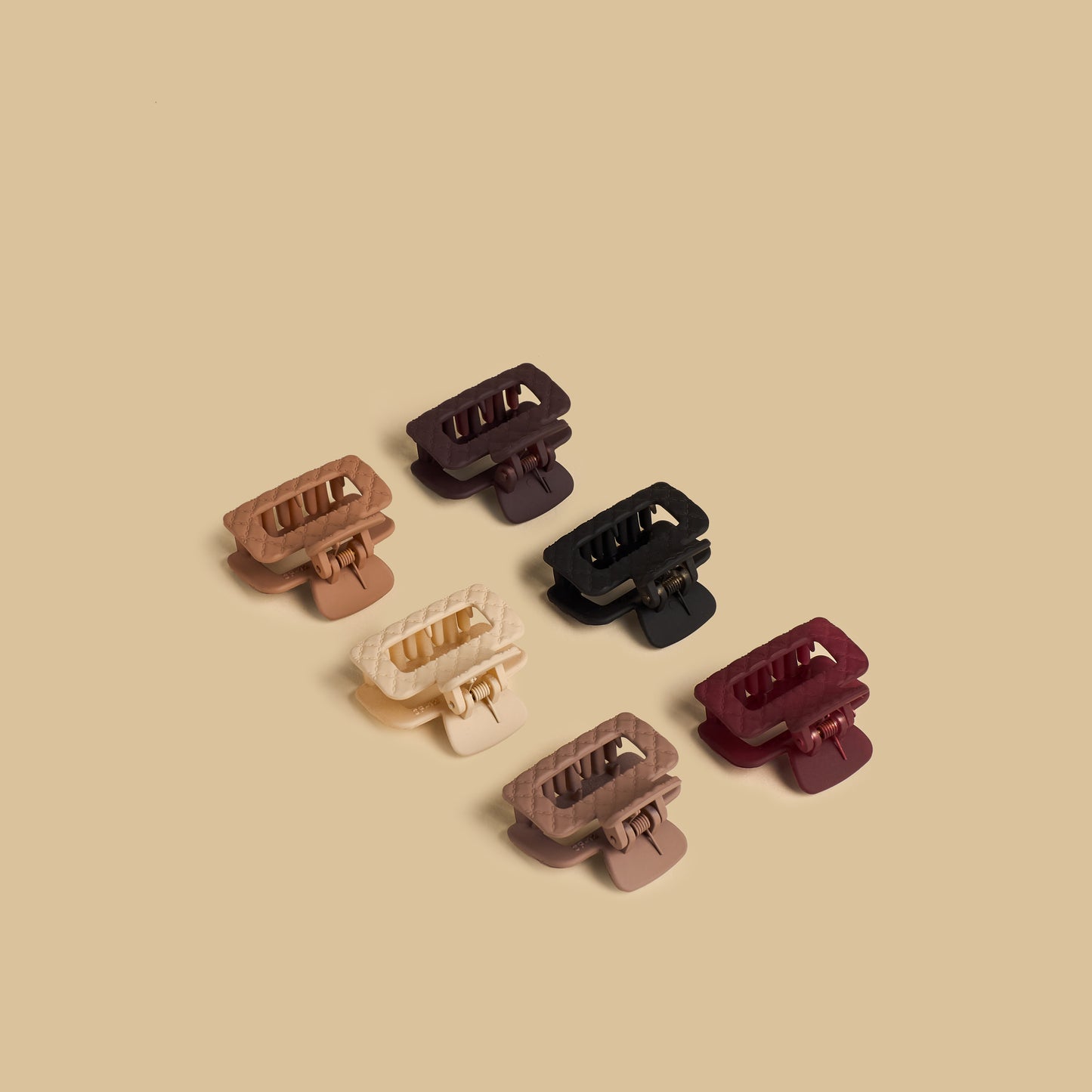 Pack of 6 - Textured Hair Clamp