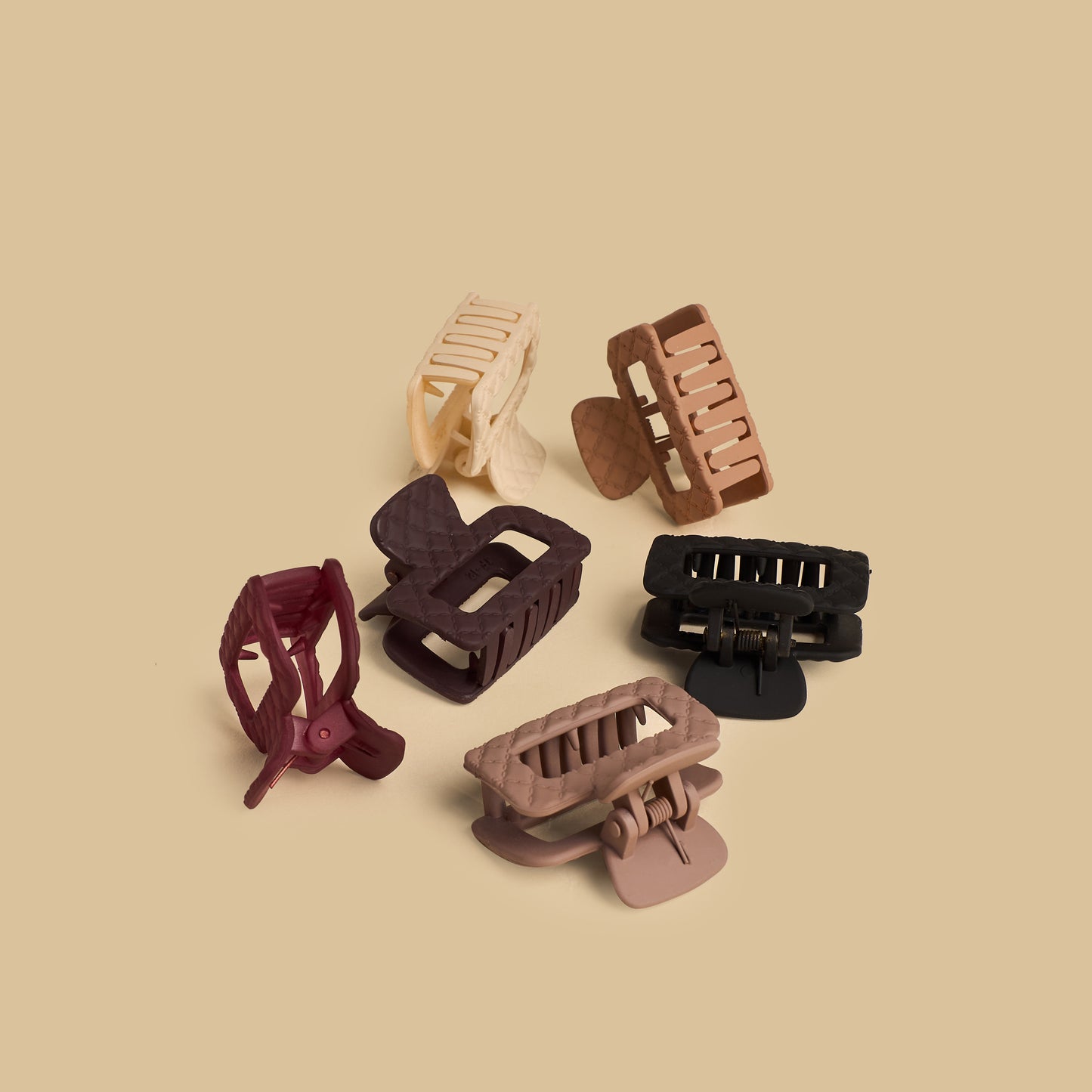 Pack of 6 - Textured Hair Clamp