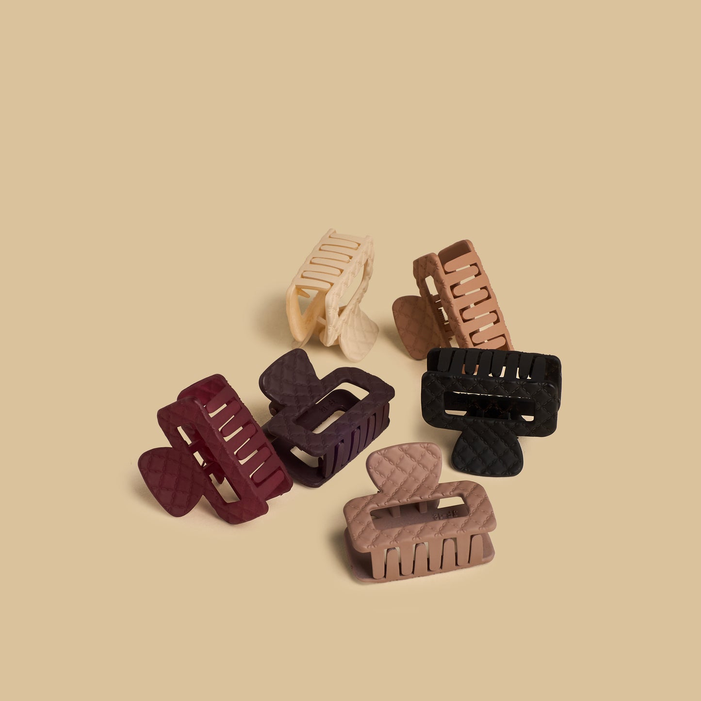 Pack of 6 - Textured Hair Clamp
