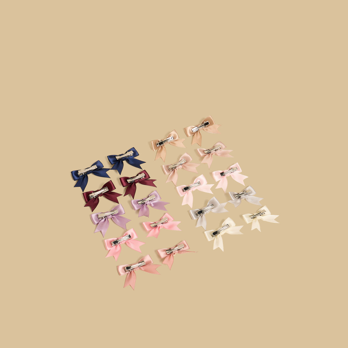 Pack of 20 - Bow Accent Hair Clip