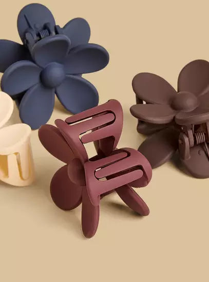 Pack of 4 - Floral Hair Clamp