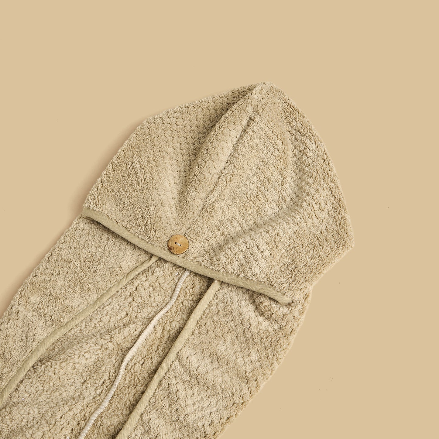 Textured Head Towel - Brown