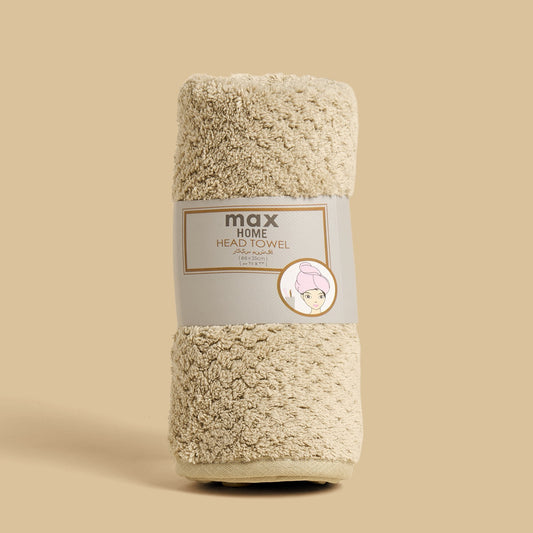 Textured Head Towel - Brown