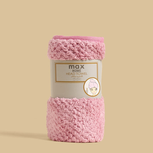 Textured Head Towel - Pink