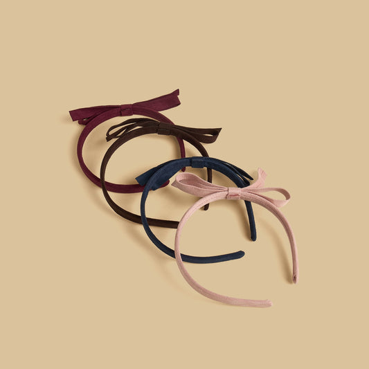 Pack of 4 Bow Accent Hairbands - Multicolor