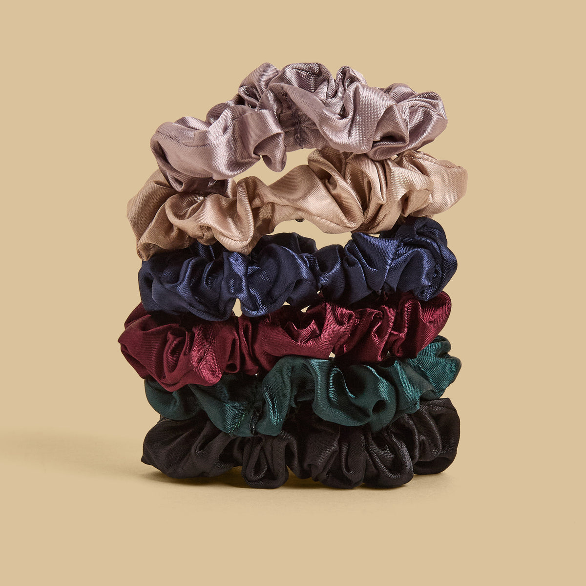 Pack of 6 - Plain Scrunchie