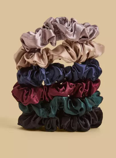 Pack of 6 - Plain Scrunchie