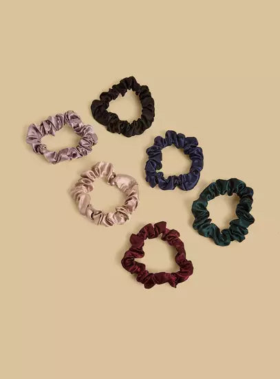 Pack of 6 - Plain Scrunchie