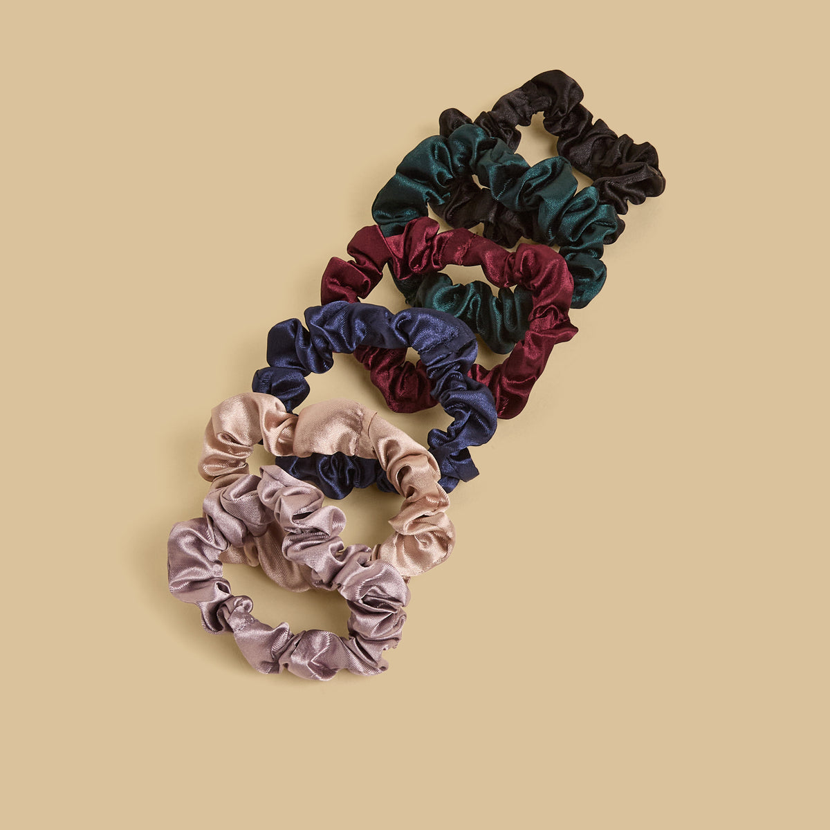 Pack of 6 - Plain Scrunchie