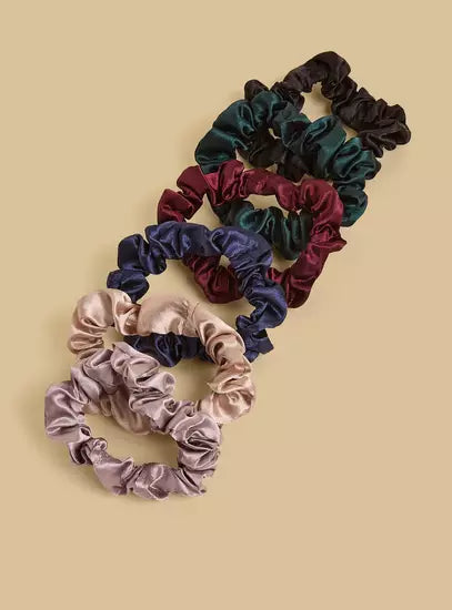 Pack of 6 - Plain Scrunchie
